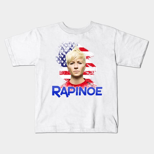 Megan Rapinoe woman soccer rules the world jersey 2019 Kids T-Shirt by Javacustoms